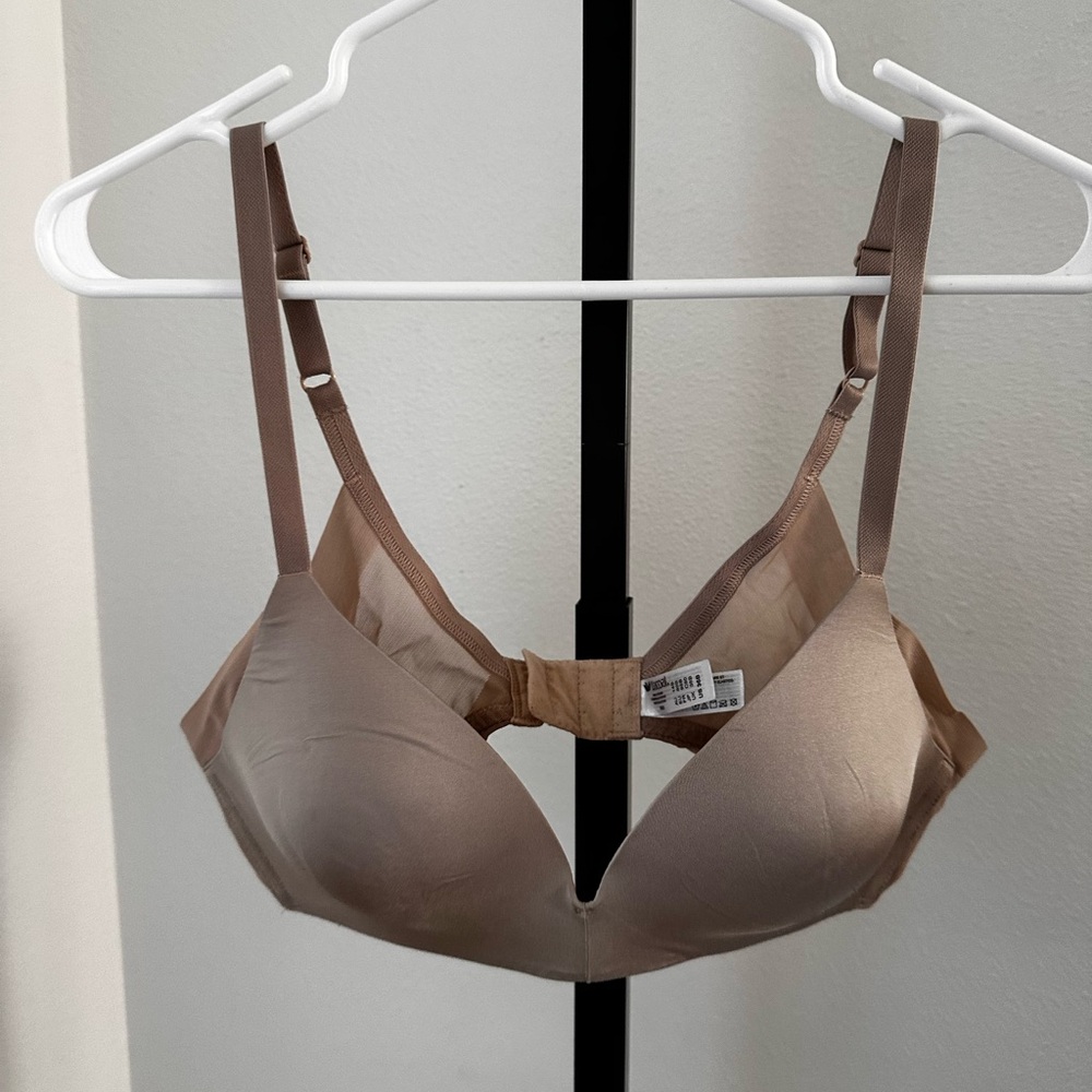 Wacoal Ultimate Side Smoother T-Shirt Bra Size 36B Taupe Lined Wireless